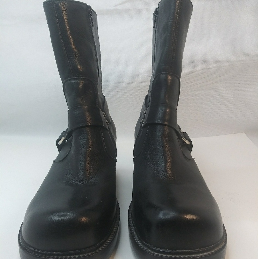 Vintage Durango motorcycle boots black